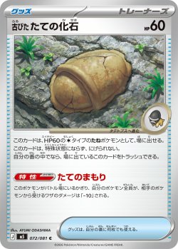 画像1: 古びたたての化石[PKM_M5_072/081_C]※商品説明必読※