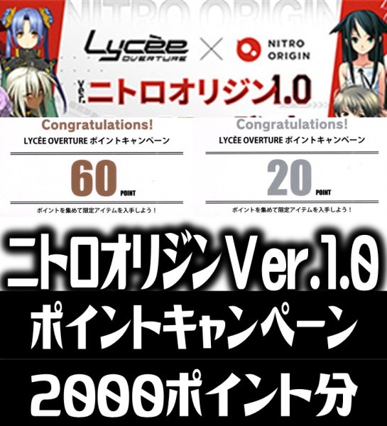 画像1: 【内訳ランダム】2000Point[LO_NIT]【Ver.ニトロオリジン 1.0収録】 (1)