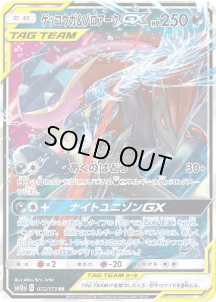 画像1: ゲッコウガ&ゾロアークGX[PKM_sm12a_72/173RR] (1)