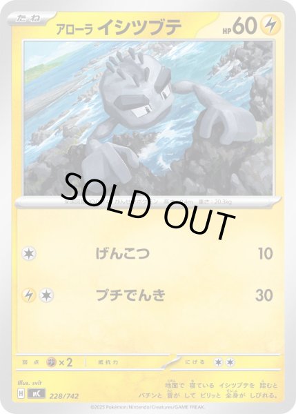 画像1: アローライシツブテ[PKM_MC_228/742]※商品説明必読※ (1)