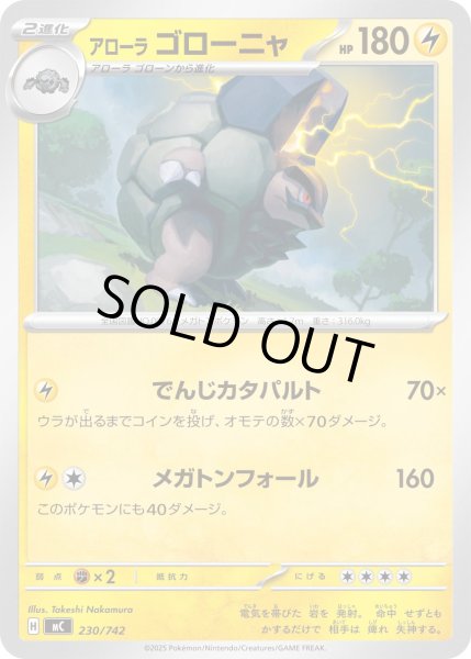 画像1: アローラゴローニャ[PKM_MC_230/742]※商品説明必読※ (1)