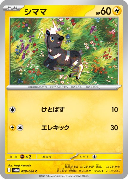 画像1: シママ[PKM_sv11W_028/086_C]※商品説明必読※ (1)