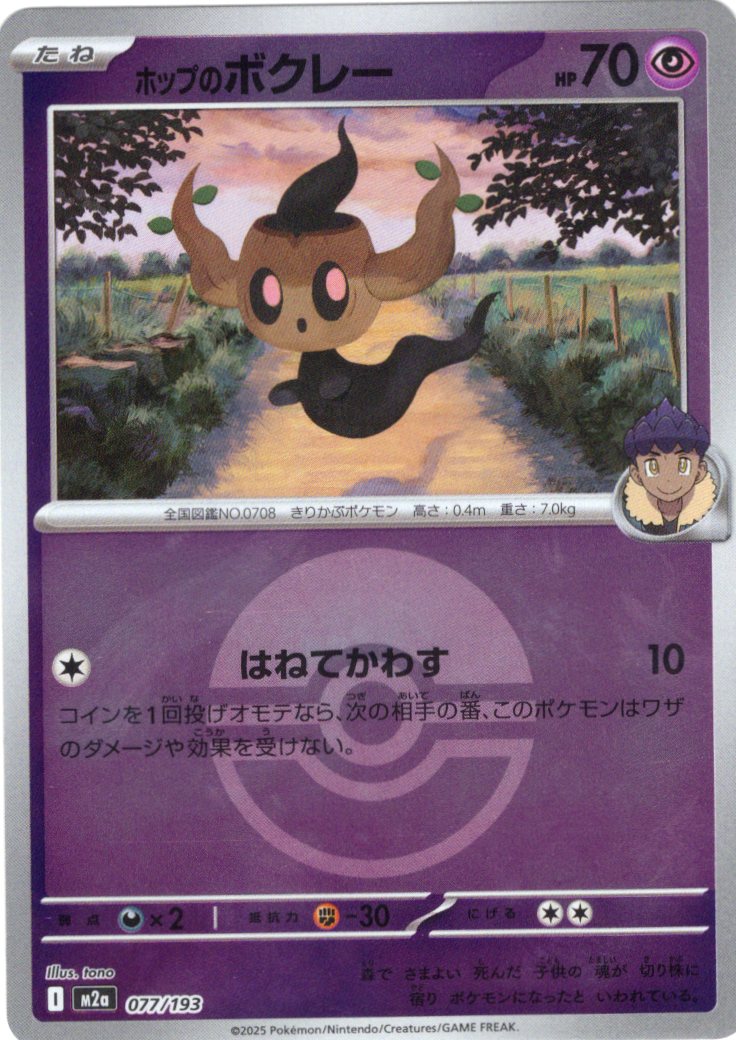 豪華ミラー仕様(モンスターボール)】ホップのボクレー[PKM_M2a_077/193